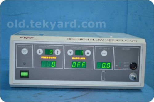 STRYKER ENDOSCOPY 620-030-500 / F30 30L HIGH FLOW INSUFFLATOR / LAPAROFLATOR !