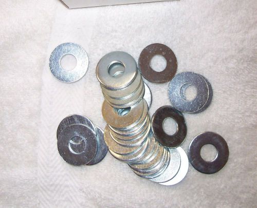 FLAT WASHERS 7/16&#034; USS Zinc Plated