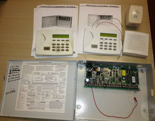 DMP XR20 Burglar Alarm System Kit, 2 Keypads, 1 Siren, Power Supply, Manuals