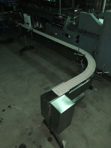 Sanitary food grade 13ft.x4-1/2&#034; stainless steel l-shape conveyor belt for sale