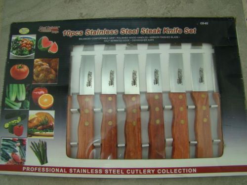 10Pcs Stainless Steel Steak Knife Set