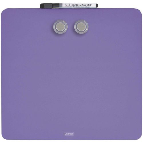 Quartet Magnetic Dry-Erase Boards, Tin Square, 12 x 12 Inches, Purple