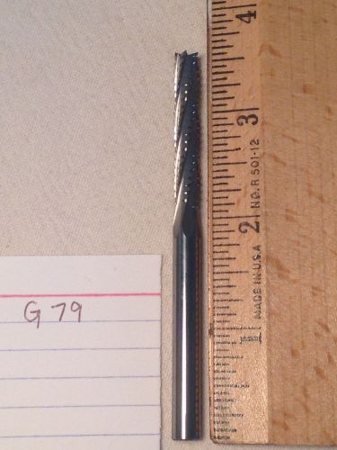 1 NEW 1/4&#034; (.250) SHANK CARBIDE BURRS. DOUBLE CUT. END CUT USA MADE {G79}