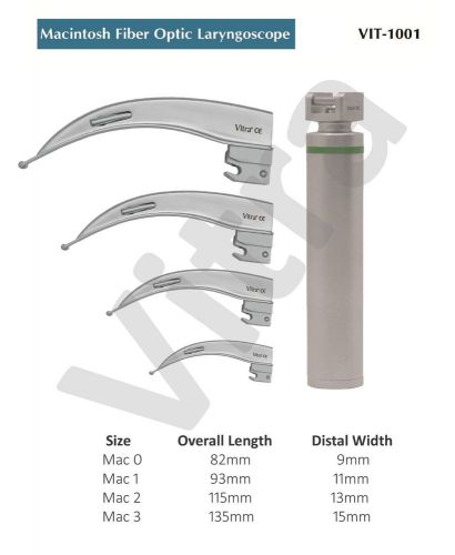 Macintosh Fiber Optic Laryngoscope