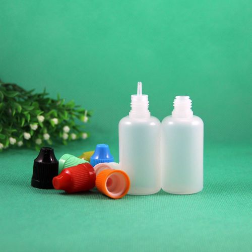 100 pcs 30 ml ldpe plastic child proof dropper bottles long thin needle drop tip for sale