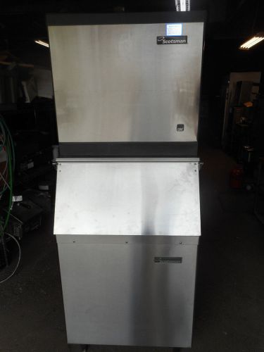 SCOTSMAN ICE MAKER, 500 LBS., 115V, W/BIN, STAINLESS STEEL, WORKING GREAT!