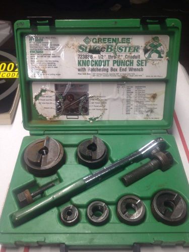 Nice Greenlee 7238SB Slug/buster 1/2&#034;-2&#034; Ratcheting Knockout Punch Set #3131