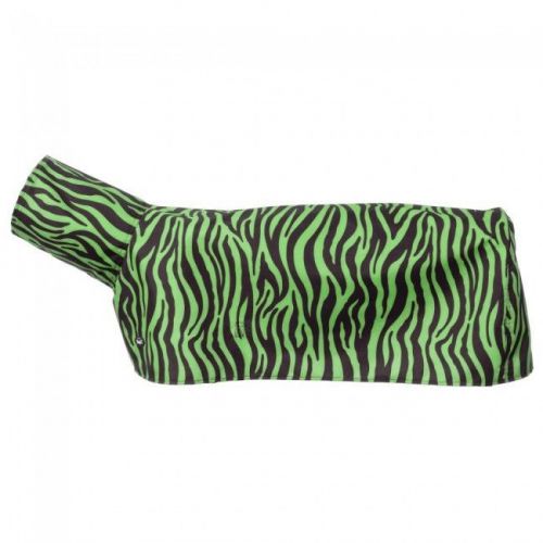 Tough-1 600 Denier Waterproof Poly Sheep Blanket NEON GREEN ZEBRA --SM 32&#034;