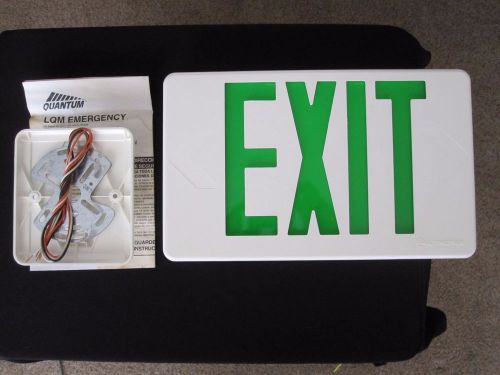 Lithonia Quantum Exit Sign Green