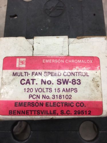 EMERSON MULTI-FAN SPEED CONTROL SW-83 NOS