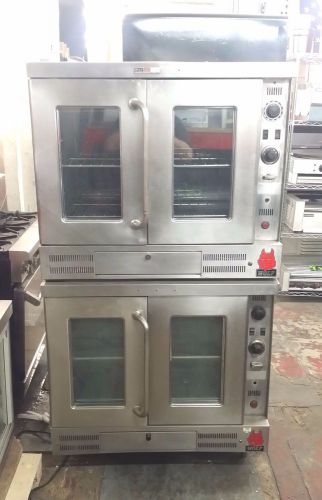 Wolf afs-200e-f-f air flow circulating heat double deck convection oven for sale