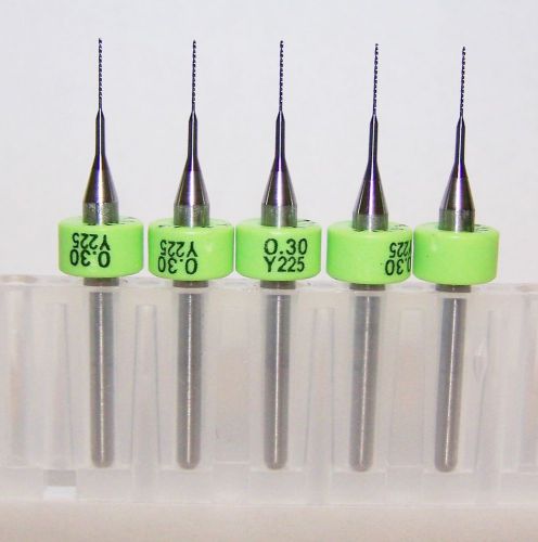 (5) 0.30mm (.0118&#034;) Printed Circuit Board Drills (PCB) - 225.0118.225