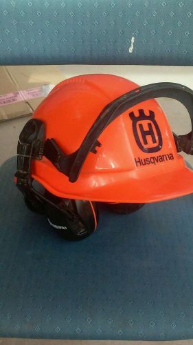 Safety Helmet Hard Hat Ear Muff No Face Screen Husqvarna Size 54-61