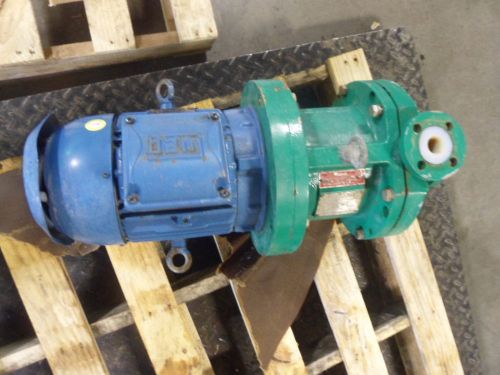 MAGNATEX 1.5X1X6 IRON PUMP W/5HP MOTOR #5171249J MOD:MTA-AA6-P-T5-2-FE USED