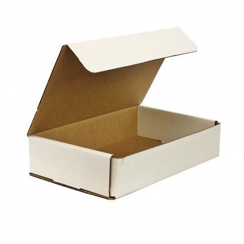 White corrugated cardboard shipping boxes mailers 9&#034; x 6&#034; x 2&#034; (bundle of 50) for sale