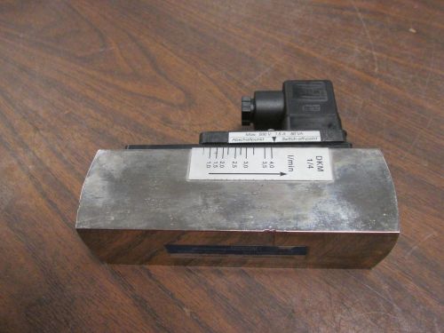 Meister Stromungstechnik Flowmeter DKM-1/4 G Size: 1&#034; Used