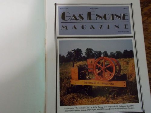 VINTAGE AUG. 1992 GAS ENGINE MAGAZINE