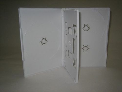 100 14MM MULTI-5 DVD CASE W/SWING TRAY, OVERLAPPING HUB, WHITE,DH5WHT, SALE