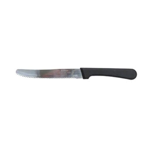 Admiral craft ms-2000/b black steer deluxe steak knife 4-5/8&#034; serrated blade for sale