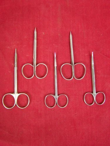 STORZ ALCON MILTEX PADGETT LOT OF 5 SCISSORS MEDICAL SURGICAL INSTRUMENTS TOOLS