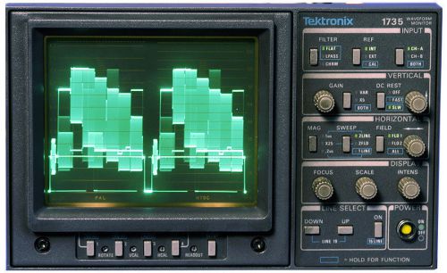 Tektronix 1735 analog waveform monitor pal/ntsc dual standard monitoring for sale