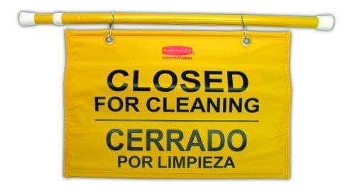 Rubbermaid Commercial FG9S1600YEL Hanging Site Safety Sign with Multi-Lingual