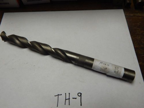 MORSE  49/64&#034; x 3/4&#034; Reduced Shank Twist Drill Bit