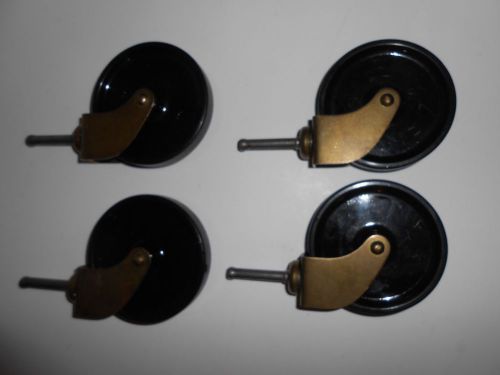 Lot of 4 vintage noelting faultless caster 3 inch wheels cart caster swivel for sale