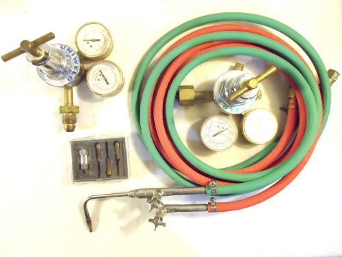 ORIGINAL HOKE Jeweler’s Oxy/Acet Torch, extra Tips, Regulators and Hose, Used.