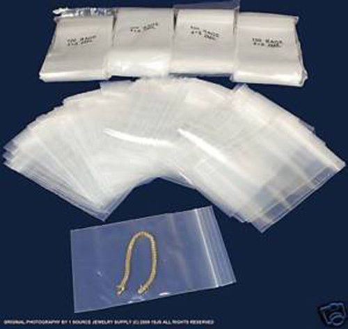 500 ZIPPER BAG POLY PLASTIC BAGGIES ZIPLOCK 4&#034;X 6&#034;