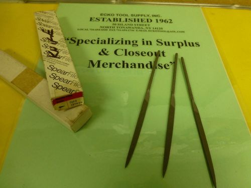 HAND FILE NEEDLE 5-1/2 #0 CUT KNIFE SPEAR JACKSON ENGLAND NEW SET OF 3 $10.50