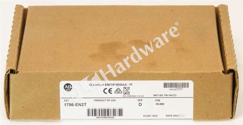 New Sealed Allen Bradley 1756-EN2T /D Pkg 2014 ControlLogix EtherNet F/W 10.006