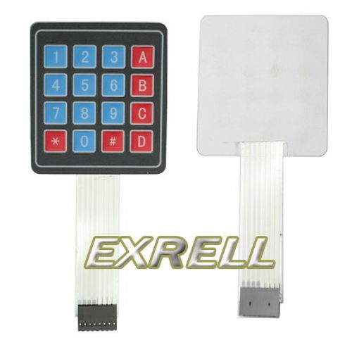 3M 4x4 16 Key Matrix Membrane Switch Keypad Keyboard Slim f Arduino AVR PIC ARM