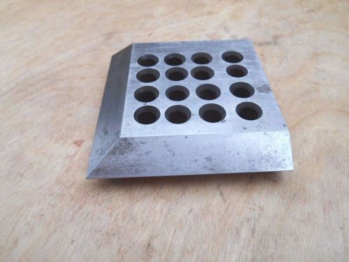 MACHINIST KNIFE EDGE BLOCK , SQUARE, 3 3/4 x 3 3/4 x 3/4