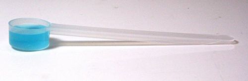 5ml (1 teaspoon) plastic measure w/extra long handle, pack of 25 measuring scoop for sale