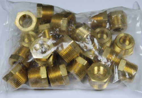 Brass Fittings: Brass Reducing Bushing Size 3/4&#034; x 3/8&#034; Quantity 25