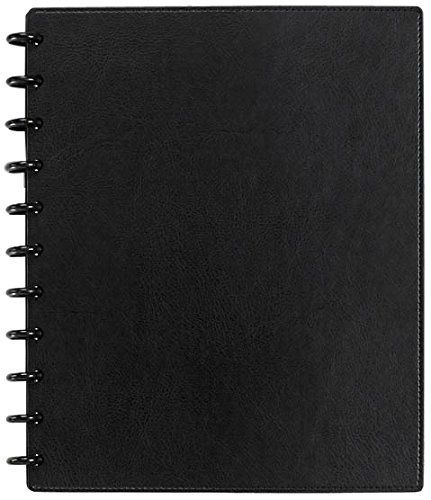 Levenger Circa Smooth Sliver Notebook with Pockets (ADS8795 BK LTR NM)