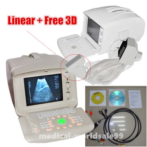 10.1DIGITAL ULTRASONIC ULTRASOUND SCANNER/MACHINE 7.5-10LINEAR PROBE 2CONNECTORS