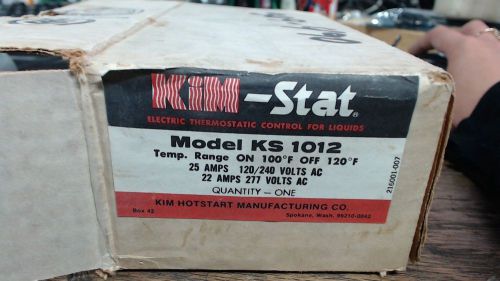 NIB Kim Stat thermostat control model KS 1012 - 60 day warranty
