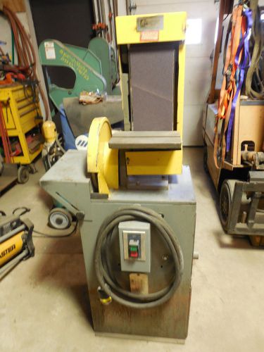 KALAMAZOO SANDER  12&#034; DISC SANDER / 6X 48 BELT SANDER 3 PHASE 3 HP VERY GOOD