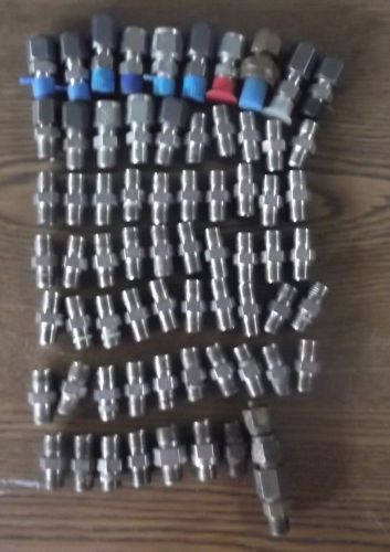 Assortment of 68 1/4&#034; x 1/8&#034; male connectors 400-1-2 / 4-2 FBZ