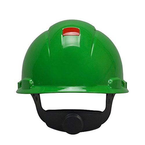 3M Hard Hat H-704V-UV Uvicator Sensor Vented 4-Point Ratchet Suspension Green