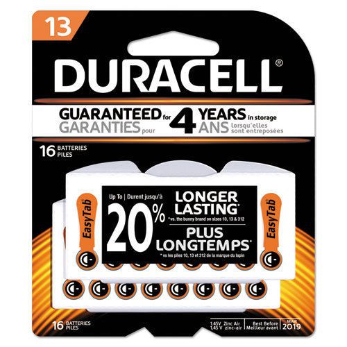 Button cell hearing aid battery #13, 16/pk for sale