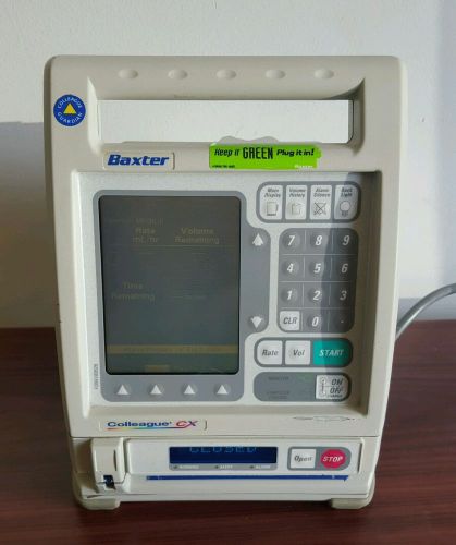 Baxter Colleague CX Volumetric Infusion Pump with Pole Clamp