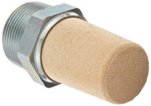 Parker em125 em series sintered bronze muffler/filter, 1-1/4&#034; npt male, 1-11/16&#034; for sale