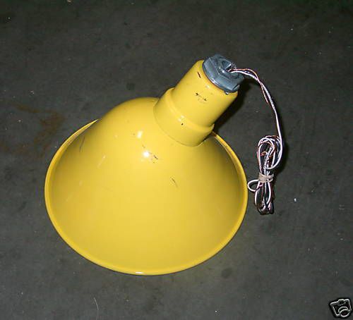 Angle Reflector 11&#034; Industrial Lighting Fixture Yellow