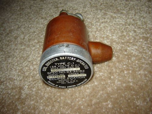 Vintage Bendix Eclipse Aviation C-1 Coil Booster Batt Operated 24V DC