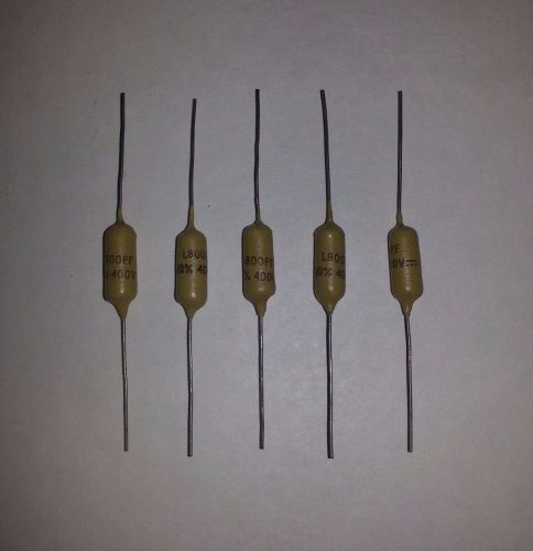 Vintage nos Mullard Mustard Capacitors 1.800p 400V 10%, Lot of 5, Tube Amp/Audio