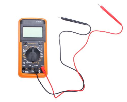 Dt9205a digital multimeter lcd ac/dc ammeter resistance capacitance tester for sale