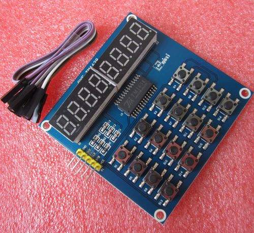 5pcs tm1638 8-digit common anode led keyboard scanning+display module m54 for sale
